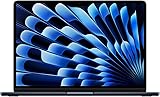 Apple 2024 13' MacBook Air Laptop mit M3 Chip: 13,6' Liquid Retina Display, 16 GB gemeinsamer Arbeitsspeicher, 512 GB SSD Speicher, beleuchtete Tastatur, 1080p FaceTime HD Kamera, Mitternacht Mitternacht 16 GB Gemeinsamer Arbeitsspeicher 512 GB SSD