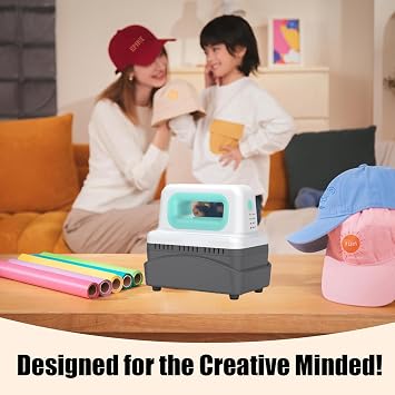 Handheld Cap Easy Press, Hat Press Machine, Mini Heat Press for Caps with 3 Heating Levels & Auto-Off for Household DIY Project