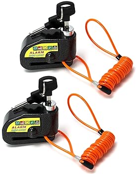 High Security Motorbike Alarm Disc Brake Lock, 110dB Motorcycle Disc