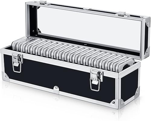 Funrous Caja de Almacenamiento de Monedas de Aluminio 1005020 Slabs para Portadores de Slabs Suministros para Colección y Almacenamiento Caja de