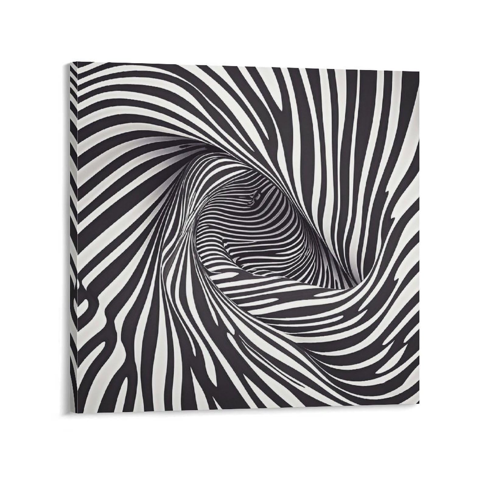 KLOPH Zebra Print Canvas Wall Art for Living Room 08x8inch Modern Artwork Painting for Bathroom Hanging Canvas Prints Aesthetic Wallart for Bedroom Kitchen Office Wall Decor