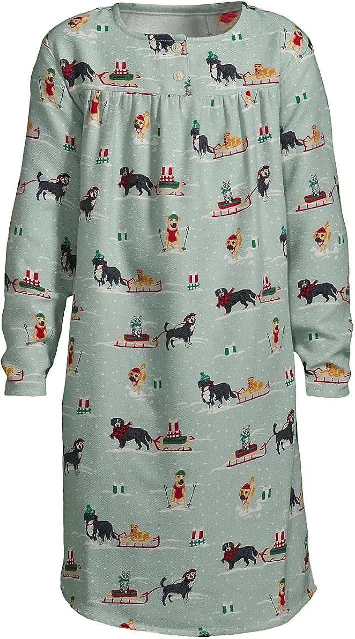 Lands' End Girls Flannel Nightgown Clothing, Shoes & Jewelry
