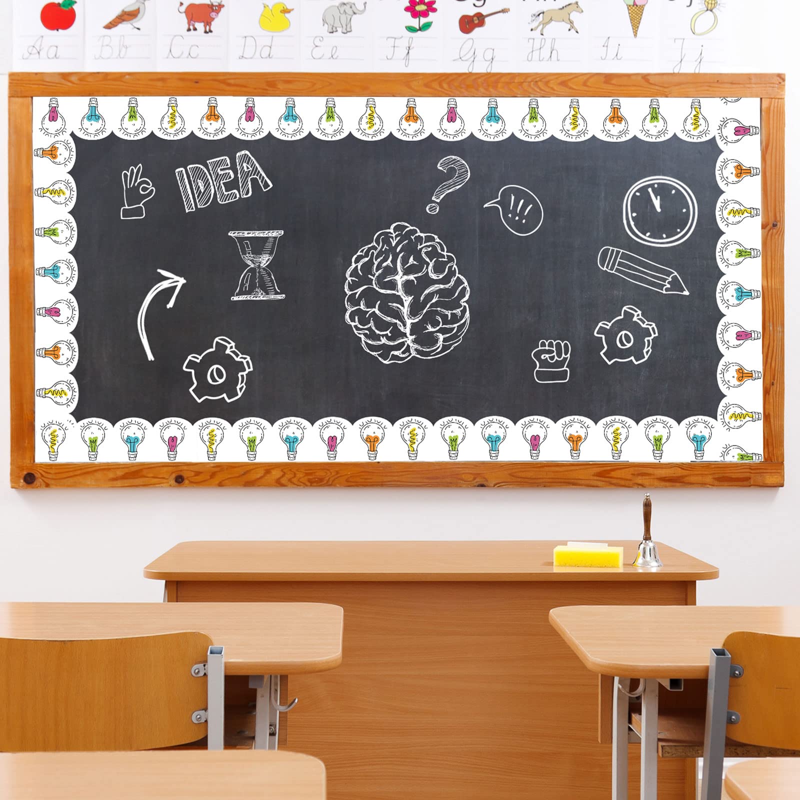 Science Project Board Chivao 60 Pcs Light Bulb Bulletin Board Borders ...