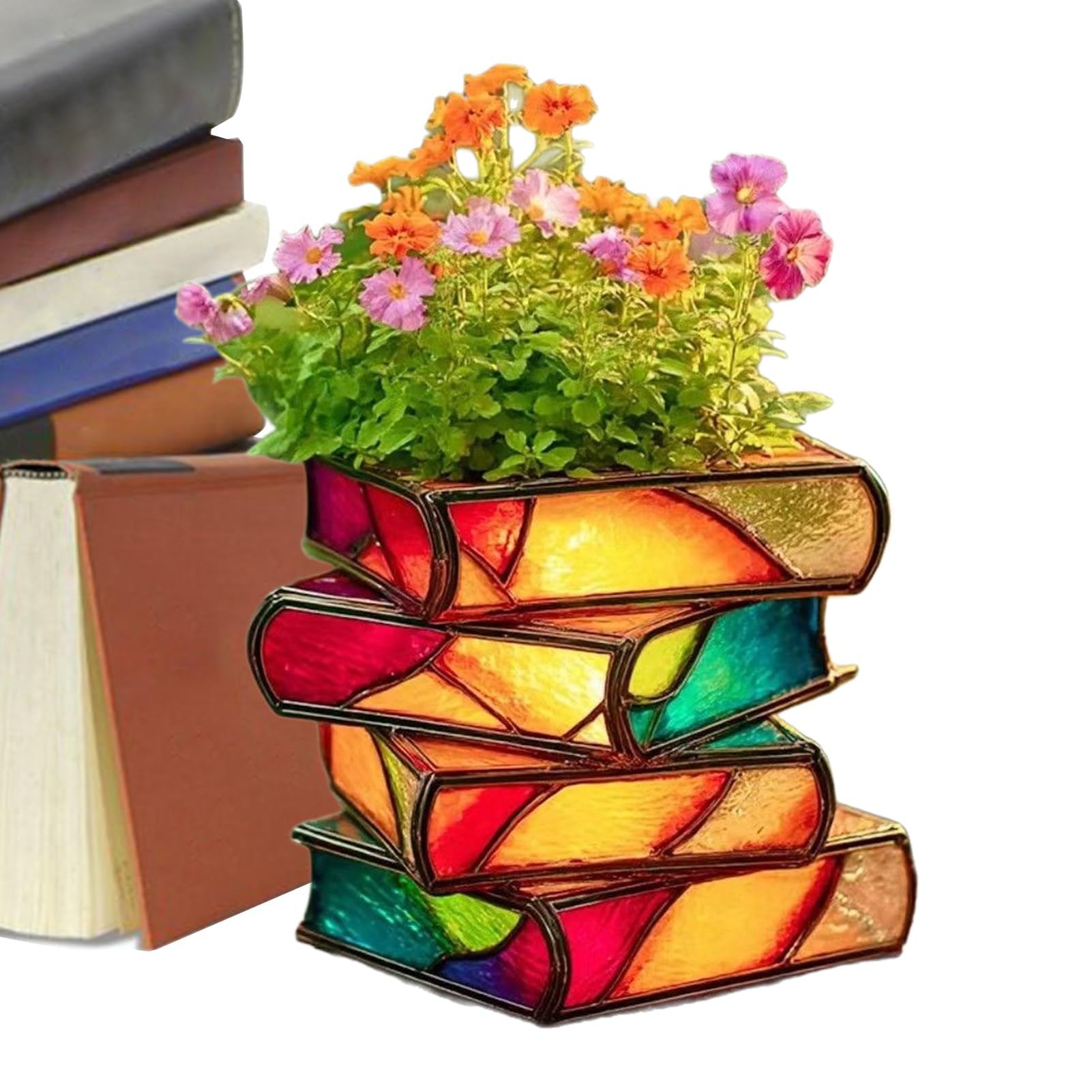 Pot de fleurs livre original pour décorer votre balcon et bureau avec élégance