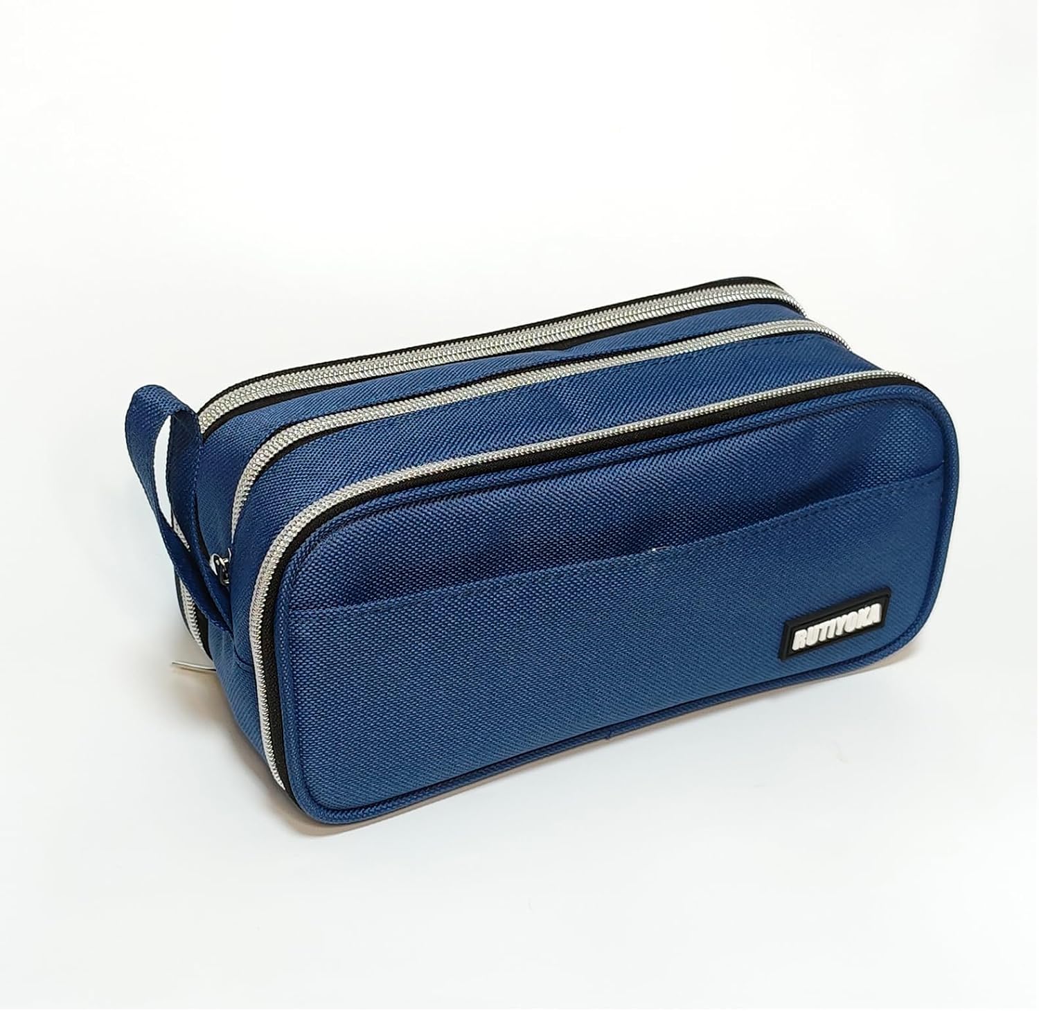 Large Pencil Case Pouch, Extra Big Pencil Bag with 4 Compartments for Kids, Oxford Cloth Pen Bag with Zipper, Pencil Organizer, Cute Aesthetic School Supplies for Teen Girls Boys Adults Blue