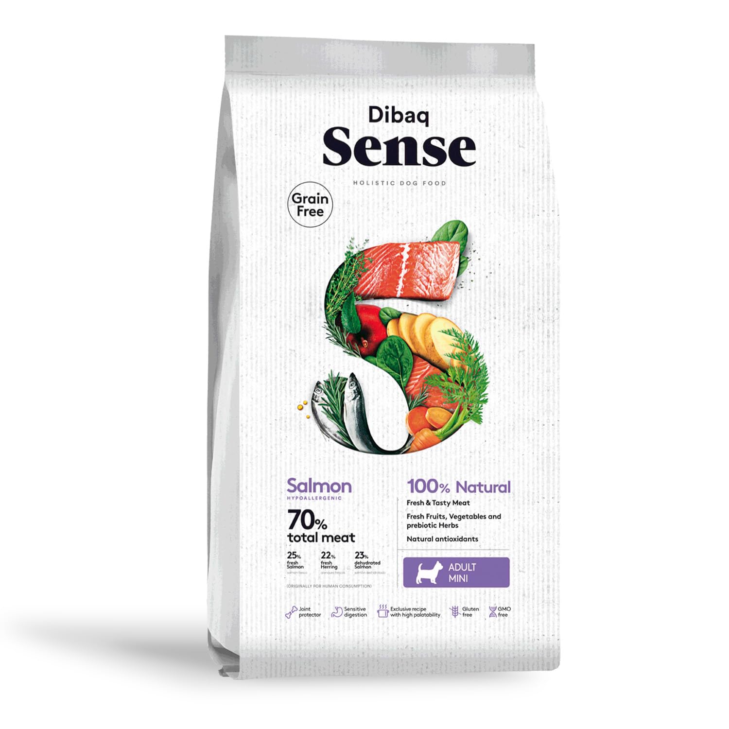 Dibaq Sense Grain Free Salmón Mini, 2 kg