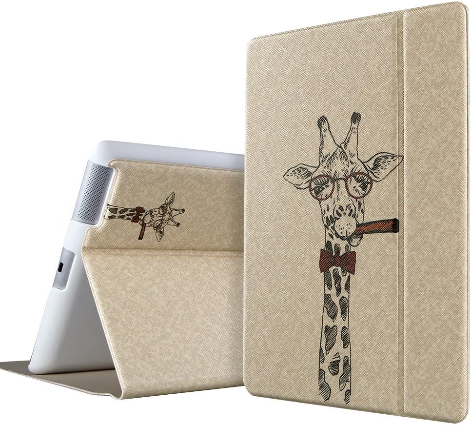 ESR Illustrators Series Smart Cover for iPad 2 iPad 3 iPad 4 Case (Tycoon Giraffe)