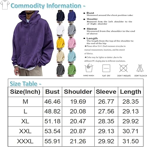 Miniatura 4 de Sudadera con capucha para hombre, abrigo térmico de moda, ropa de manga larga, ropa de invierno, bolsillo, sudaderas casuales de otoño para hombres