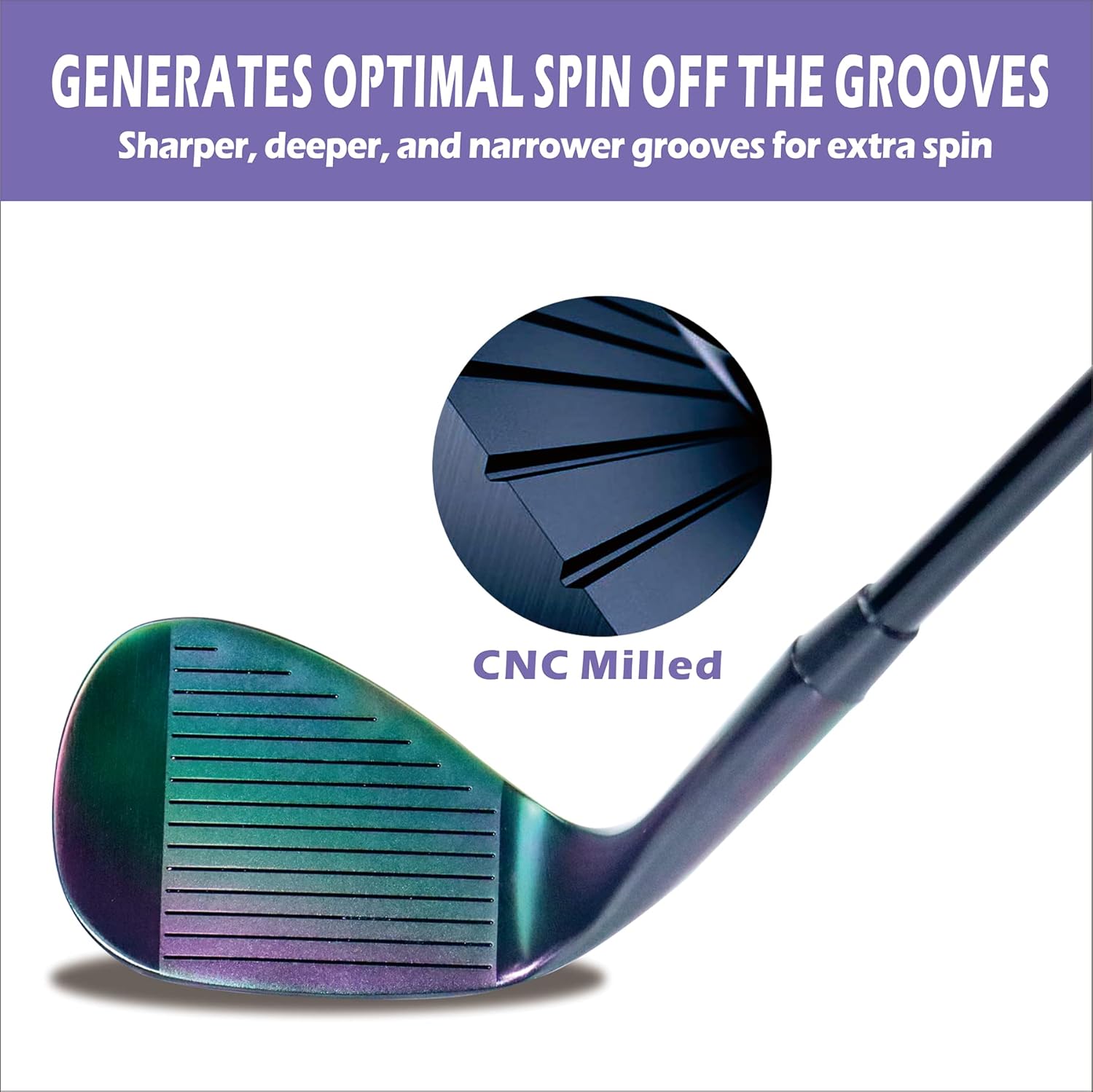 Golf Wedge Set, 52/56/60 Degree for Man with Beautiful Black Colorful Finish