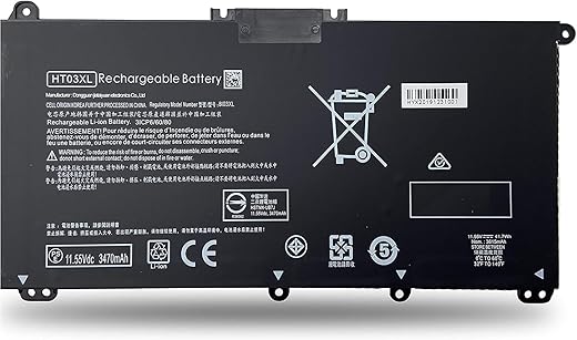 HT03XL Laptop Battery Compatible for HP Pavilion HSTNN-15-da0053wm, 15-da0002dx, 14m-dh1003dx, 15-da0012dx, DB8R, DB8S, IB80, IB8O, LB8L, LB8M, HT03XL