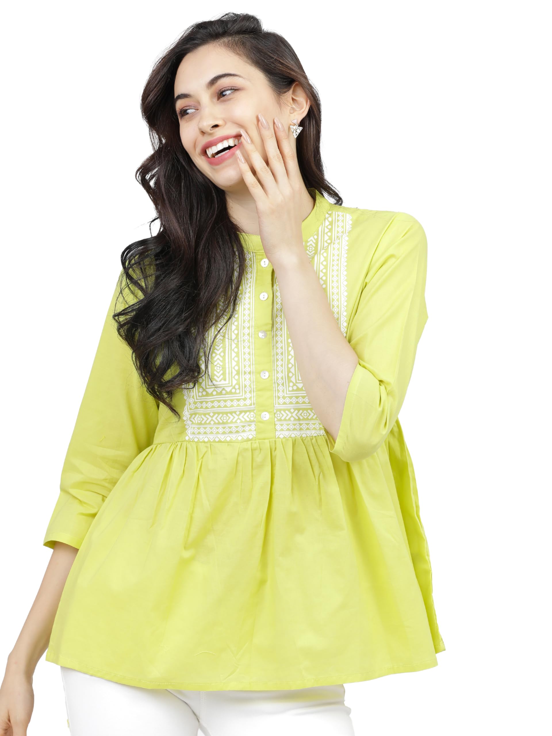 vishudh Women's Ethnic Tops | Regular Fit | Fashionable Top with Comfortable Fit-picture-12