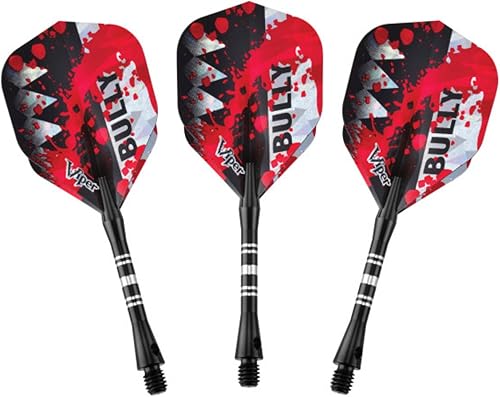 Miniatura 13 de Viper Bully - Dardos de punta de acero de tungsteno al 80% con estuche de almacenamiento/viaje, moleteado grueso, 0.85 oz, color plateado