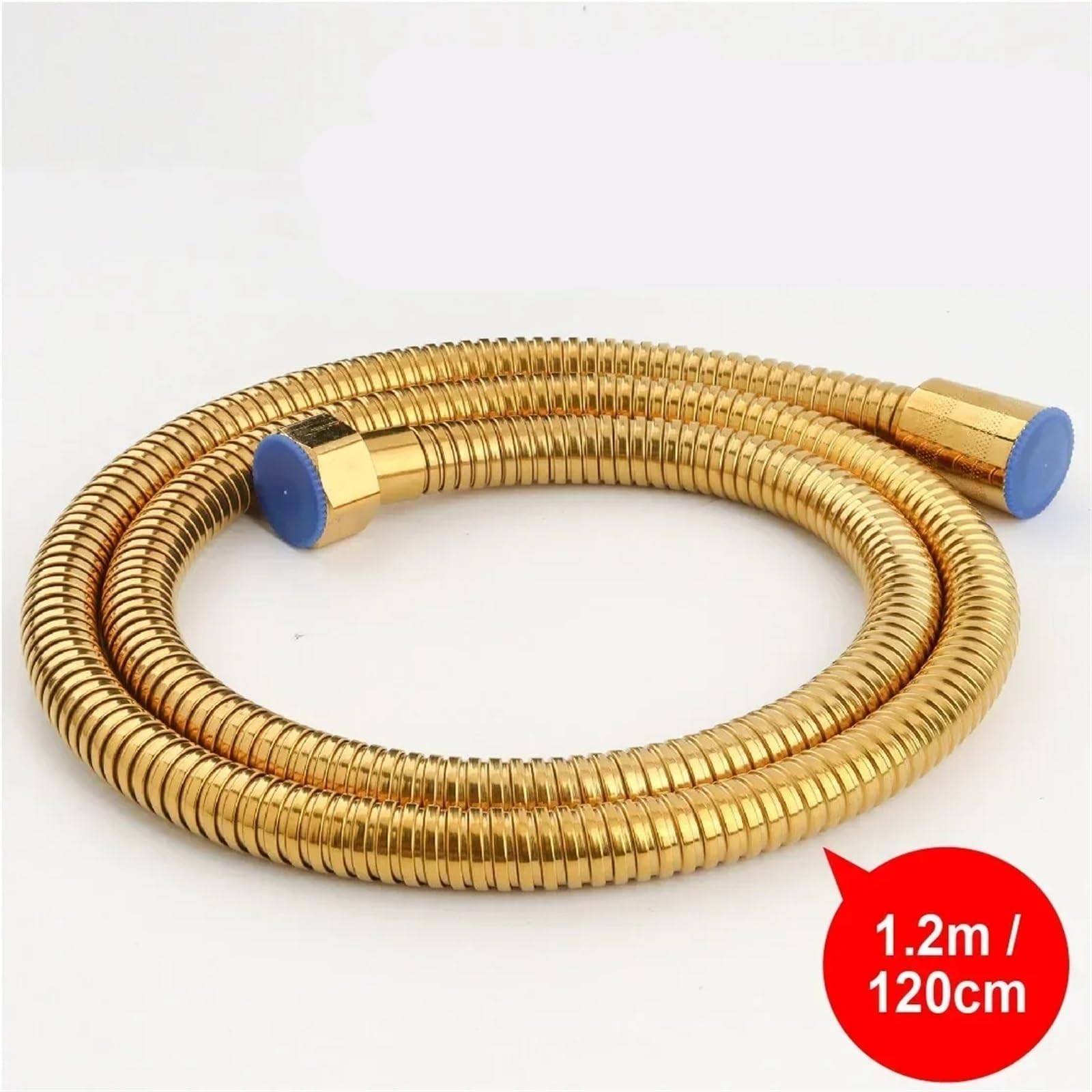 Flexo Ducha Manguera for grifo de baño, cabezal de ducha, herramientas for manguera, manguera Flexible de acero inoxidable for bidé dorado de 1,2 m Universal