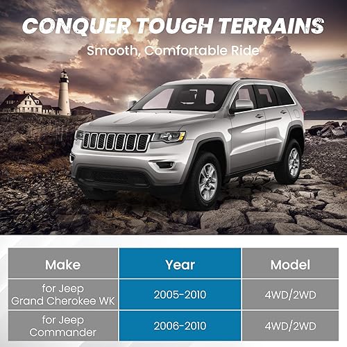 Miniatura 3 de maXpeedingrods Kit de elevación de 3 pulgadas para Jeep Grand Cherokee WK 2005-2010, Commander XK 2006-2010, espaciadores de suspensión de puntal,