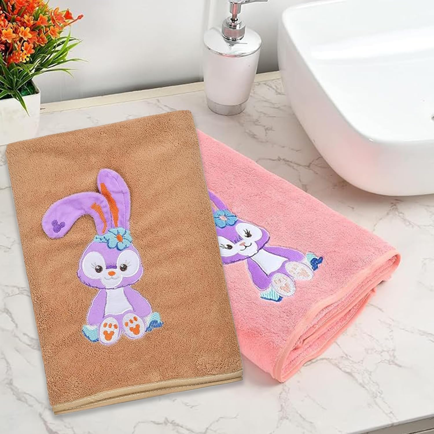 Cute Rabbit Kids Bath Towels - Super Soft & Absorbent -9