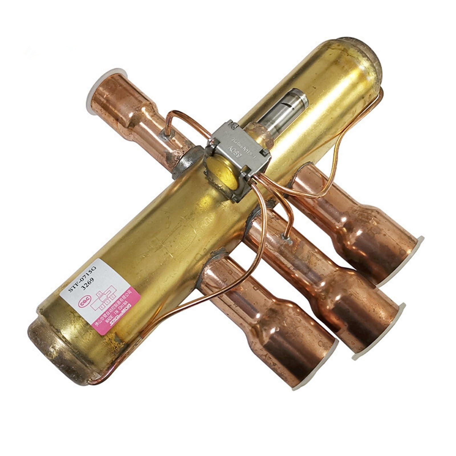 Genterun One Color Electromagnetic Reversing Valve Stf-0409G Hvac Air Conditioning Heating And Cooling Reversing Four-Way Valve