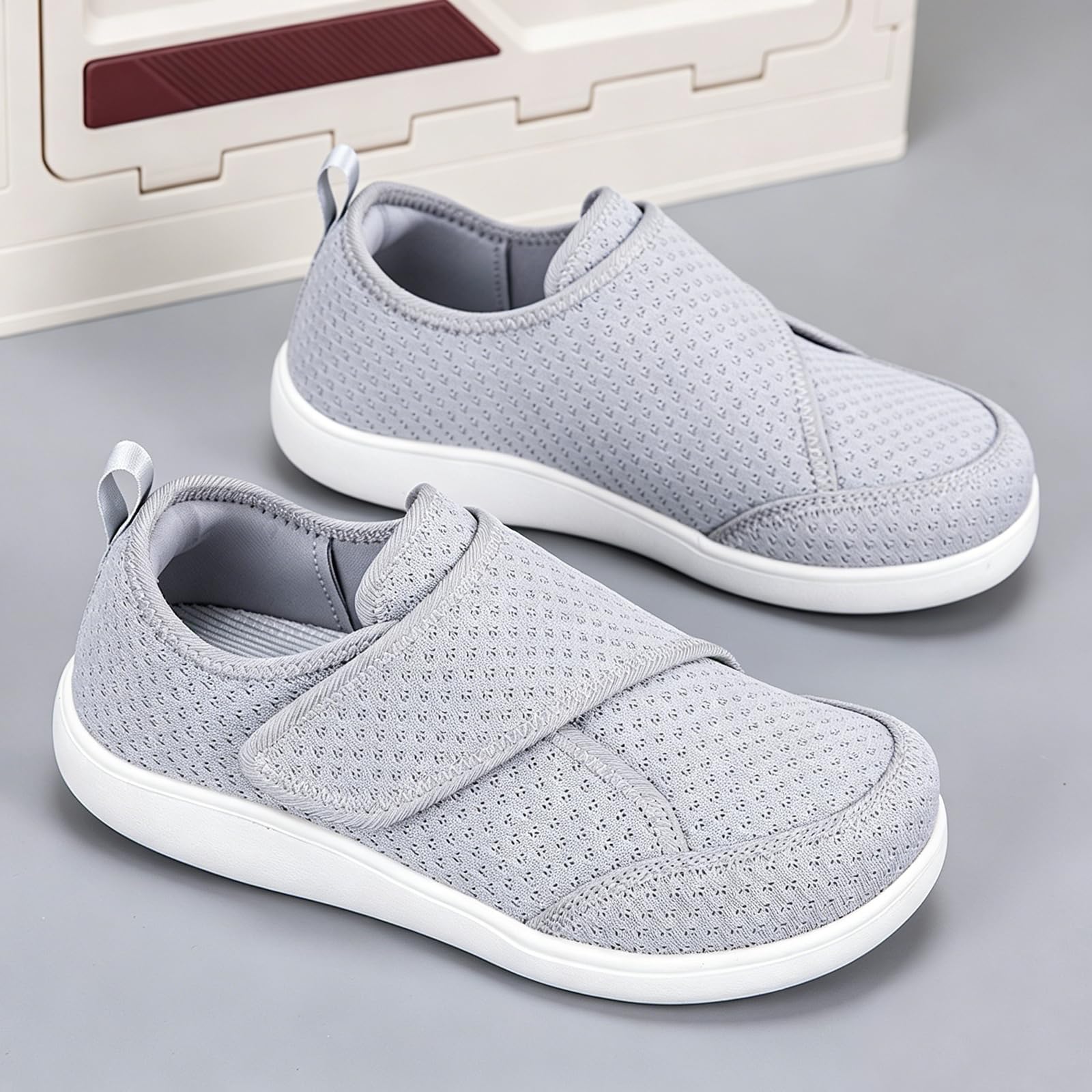 Scarpe da passeggio da donna da uomo larghe scarpe diabetiche per anziani larghezza regolabile artrite edema scarpa casual allargamento scarpe per anziani comode scarpe ortopediche per