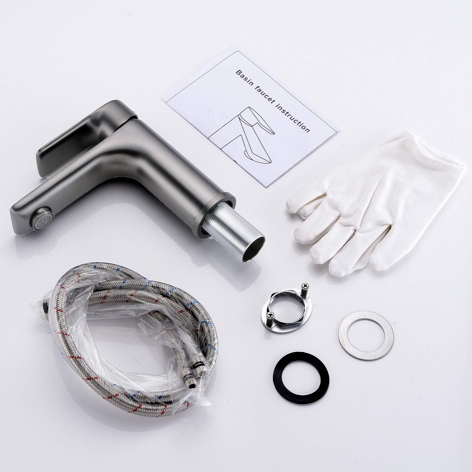 Robinet mitigeur pour lavabo ou vasque 4024G - gun métal