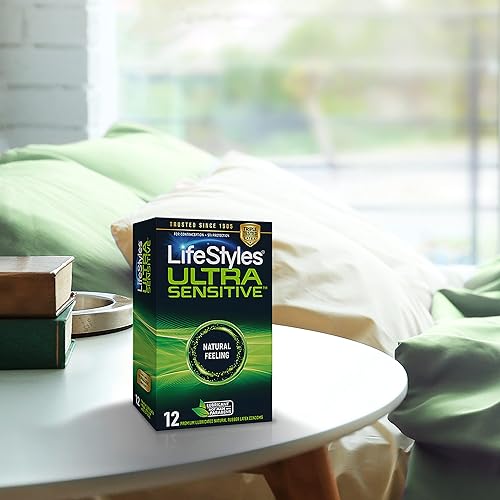 Miniatura 5 de LifeStyles Condones de látex lubricados con sensación natural ultra sensible 12 unidades
