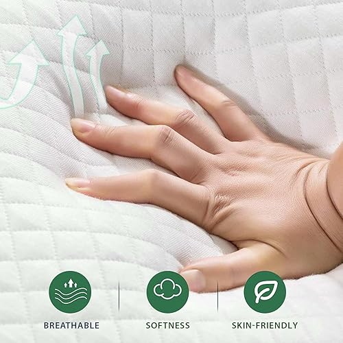 Miniatura 88 de Colchón individual de espuma viscoelástica de 5 pulgadas con certificado CertiPUR-US para sueño fresco y alivio de presión, colchón de cama de