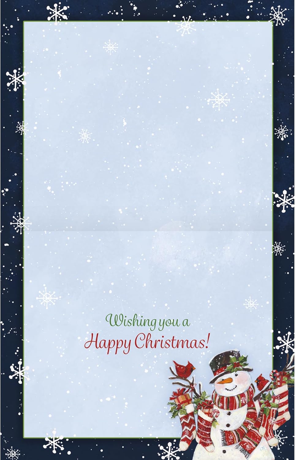 Lang Snowman & Stockings Boxed Christmas Cards (1004919) - 18 Festive Greeting Cards with Envelopes (Pack of 2)