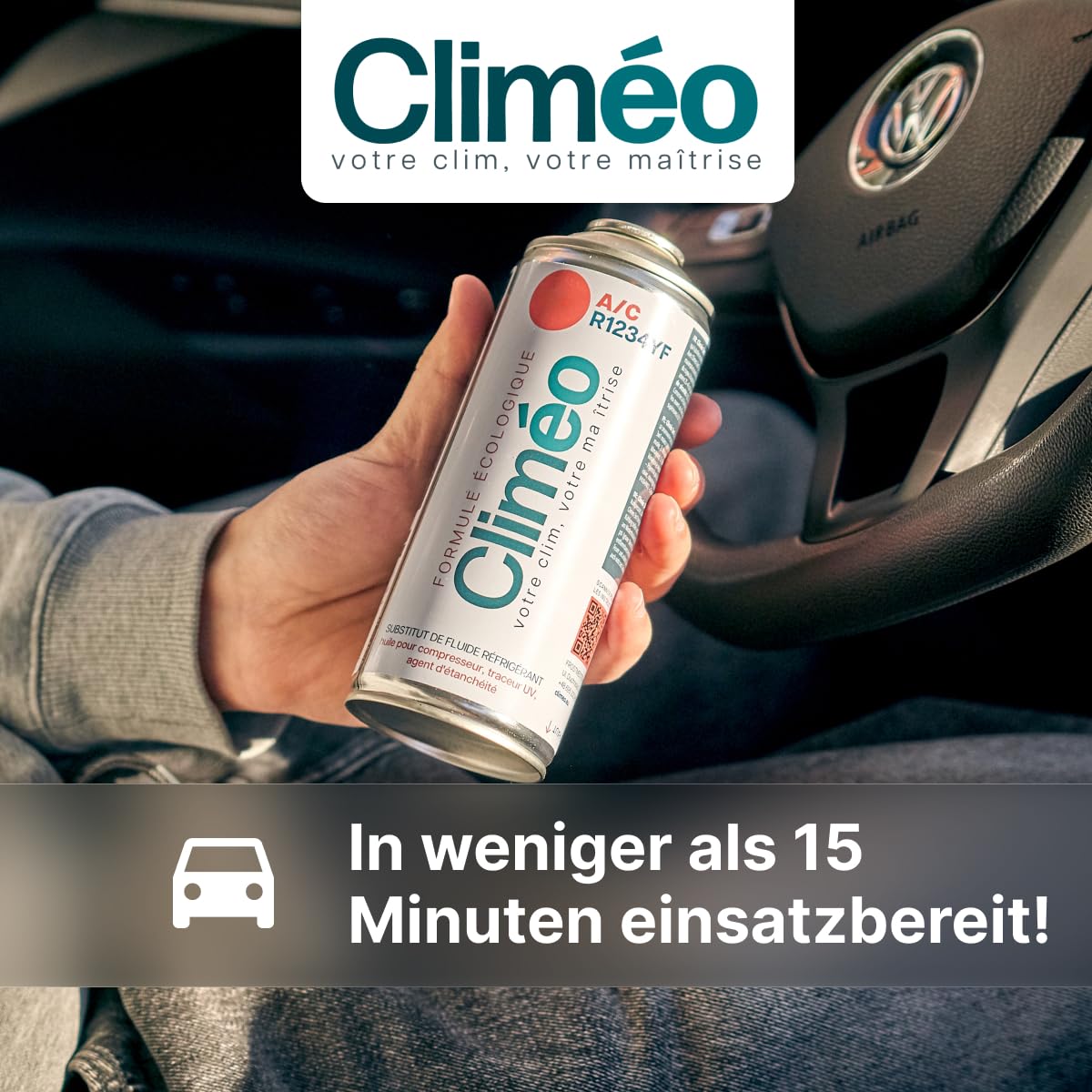 3in1 R1234yf Kältemittel Ersatz Set - Klimaanlage selbst befüllen - Entspricht 625g Kältemittel inkl. Schmieröl & Korrosionsschutz - Für PKW ab Bj. 2017