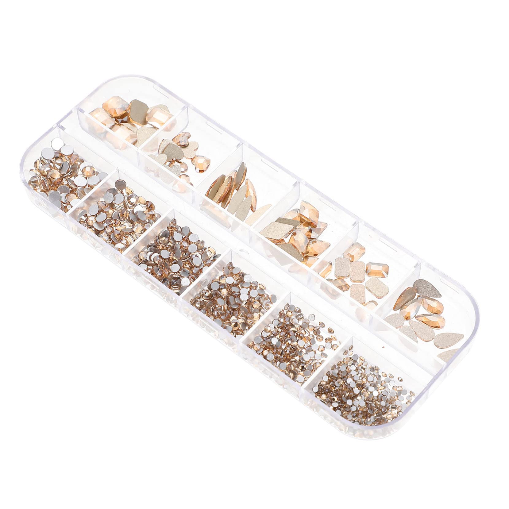 FRCOLOR 1 Box Nail Art Flat Drill Nail Diamonds Nail Art Decoration Nail Art Accessories Nail Decorations Nails Rhinestones Diamond Decor Nail Salon Accessory Nail Stickers Glass Boutique