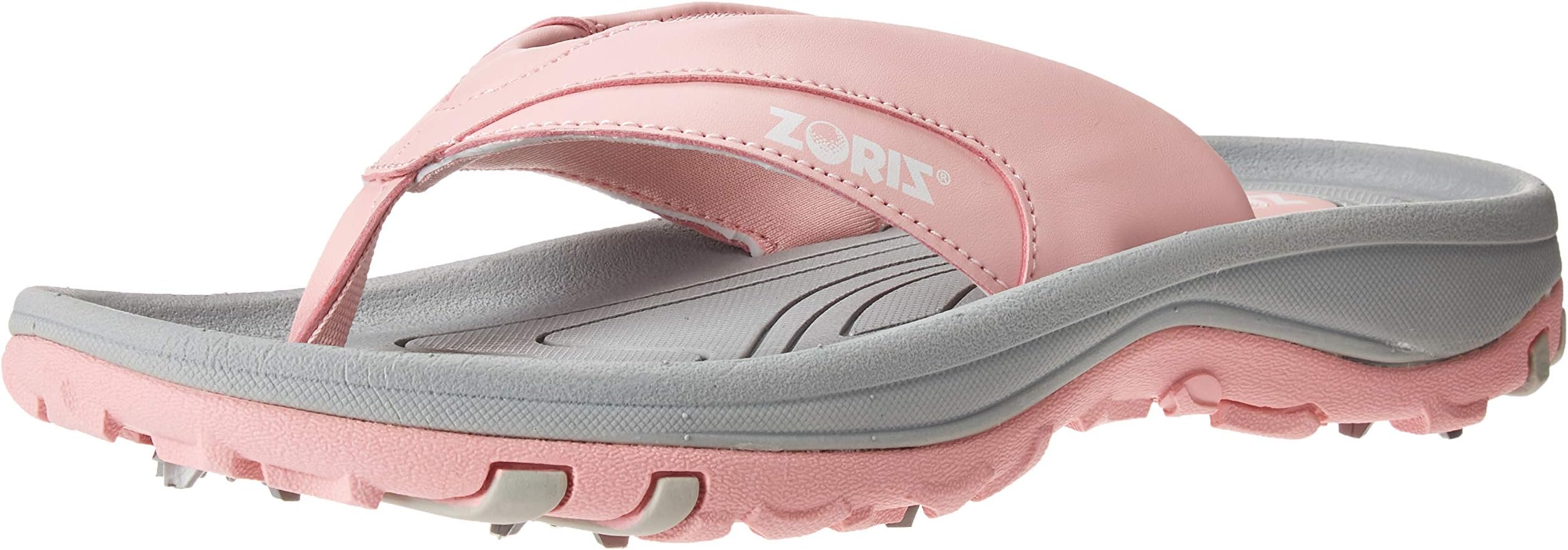 ZORIZ Golf Sandals for Women and Men, Golf Thong Flip Flops With Removable Soft Spikes, Golf Footwear With Deeper Heel Cup and Higher Sidewalls for Secure Comfort