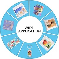 Vista 6 de HTVRONT Papel de sublimación de 8.5 x 11 pulgadas, 150 hojas de 3.70 oz, excelente papel de transferencia de sublimación de liberación de tinta