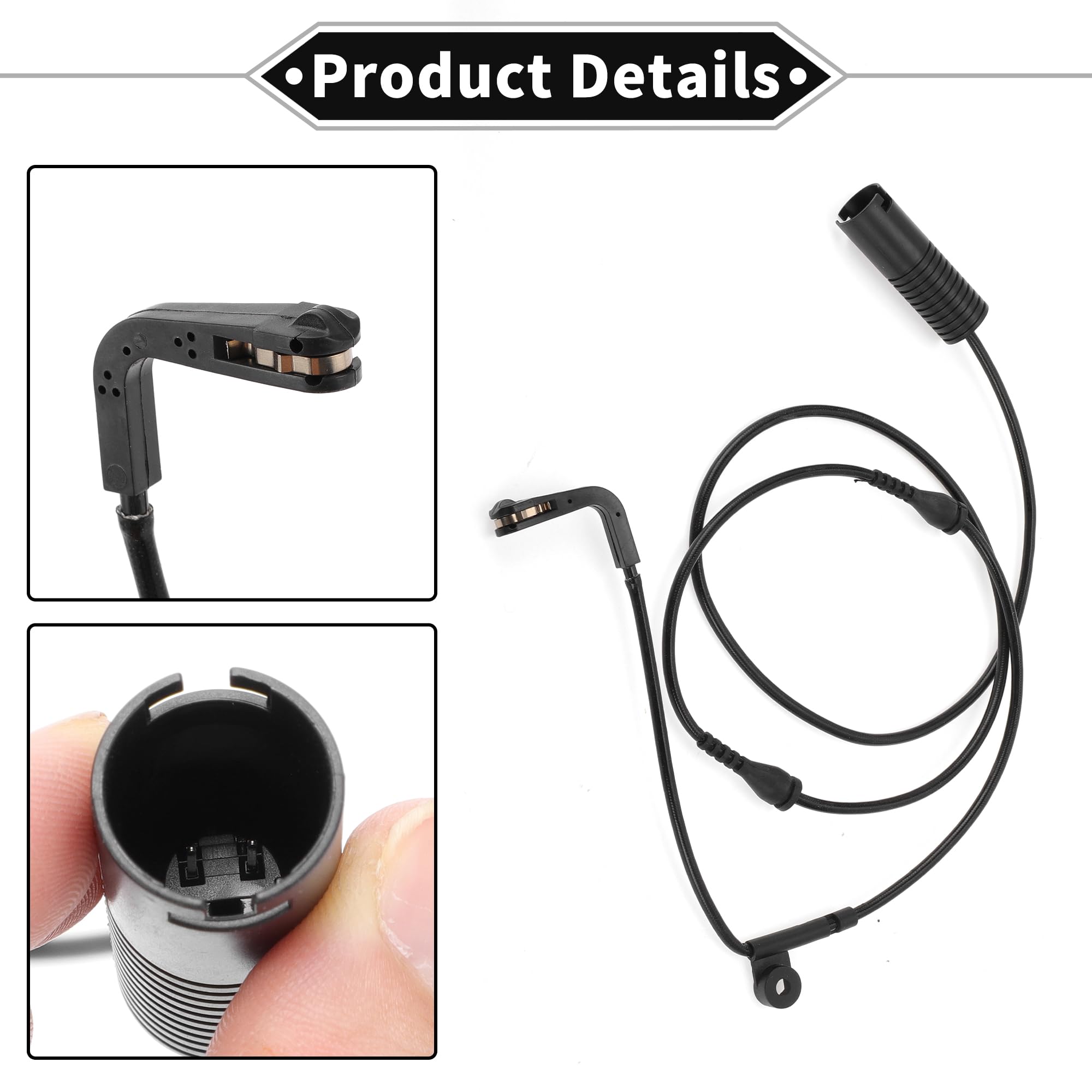 Sensor De Desgaste De Pastillas De Freno Para Bmw 5E39 95-04 1Pc | Color: Negro, Material: Tpu Caucho, Posición: Delantero, Número Oe: 34351163207