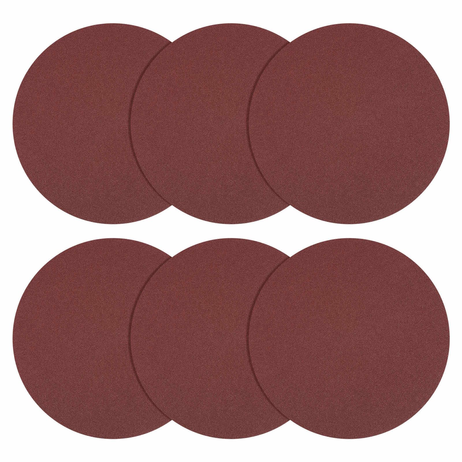 DTGN 220 mm 80 Grit Hook and Loop Sanding Disc - 20 Pcs - Good for Wood Metal Stone Walls- Aluminum Oxide Abrasive Hook and Loop Sandpaper Orbital Sander Pads, Red