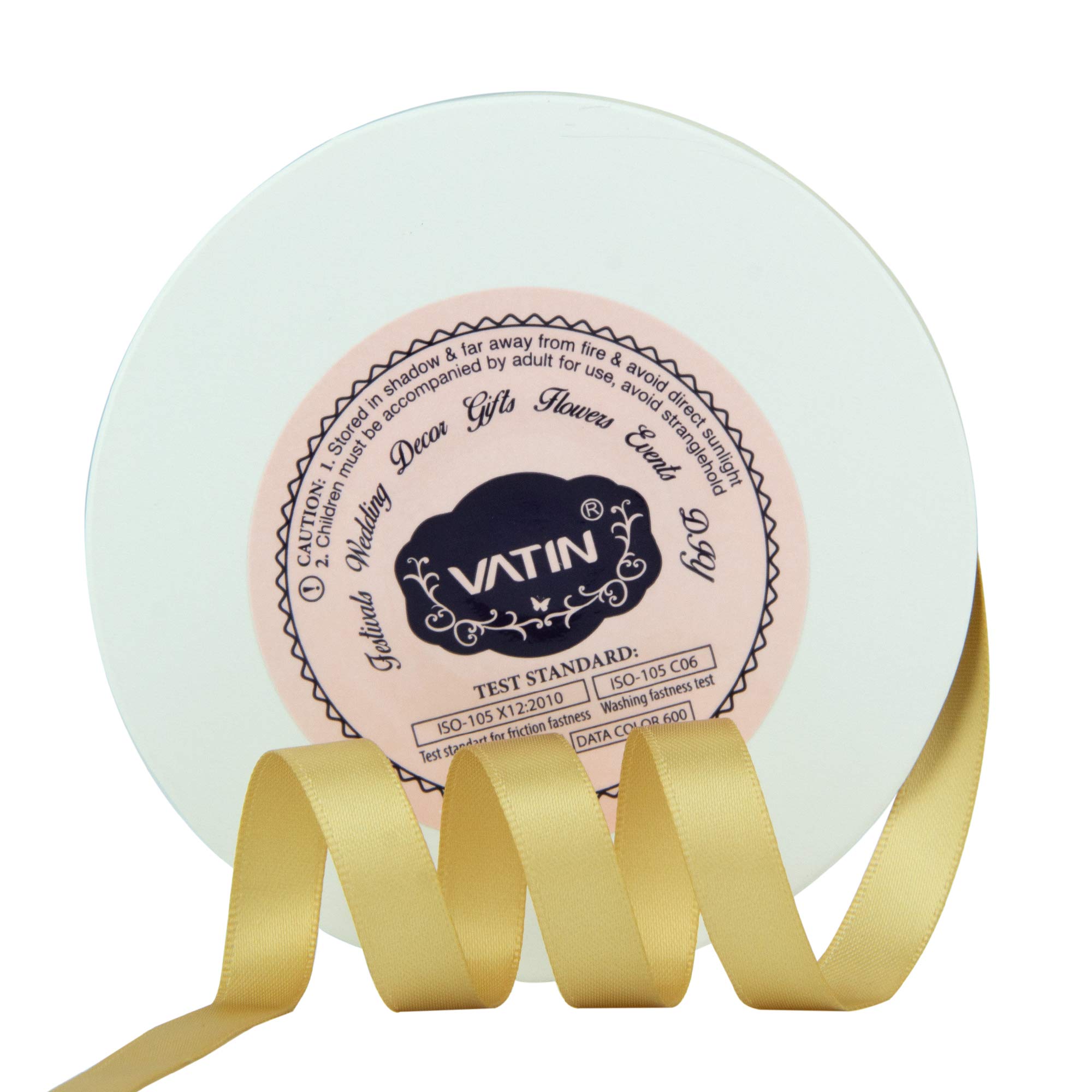 VATIN 100mm Wide Double Faced Polyester Deep Navy Blue Satin Ribbon- 4.5 Metre/Spool, Perfect for Chair Sash, Making Bow, Sewing and Wedding Bouquet — view 220