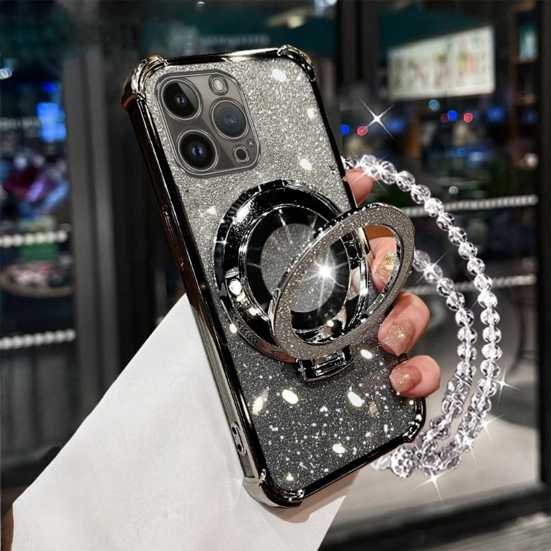 Bracelet paillettes étui iPhone 11 Pro Max coque avec support