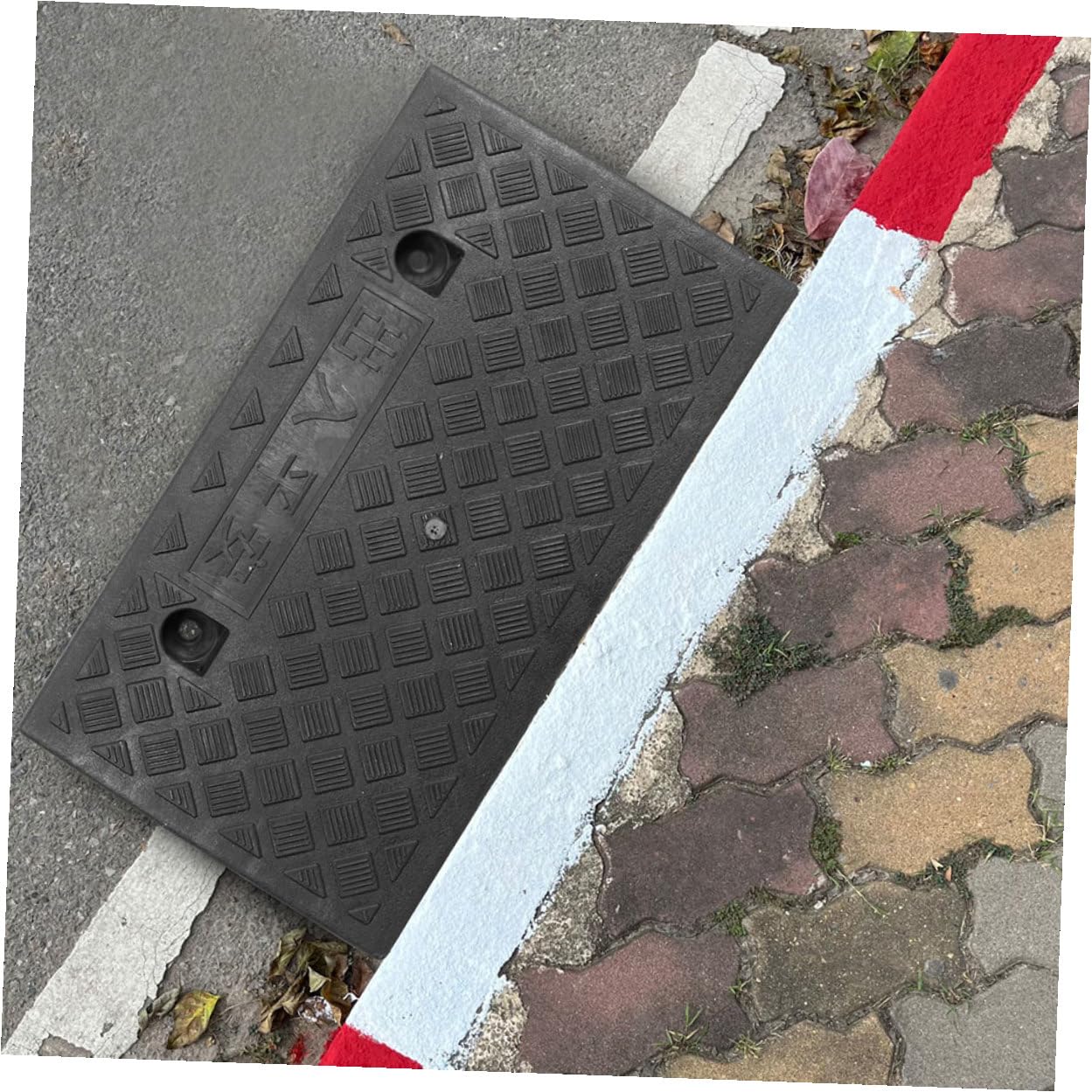 Rampa per Soglia Auto in Gomma Nera Portatile e Resistente per Gradini Interni e Soglie di Porte Superficie Antiscivolo