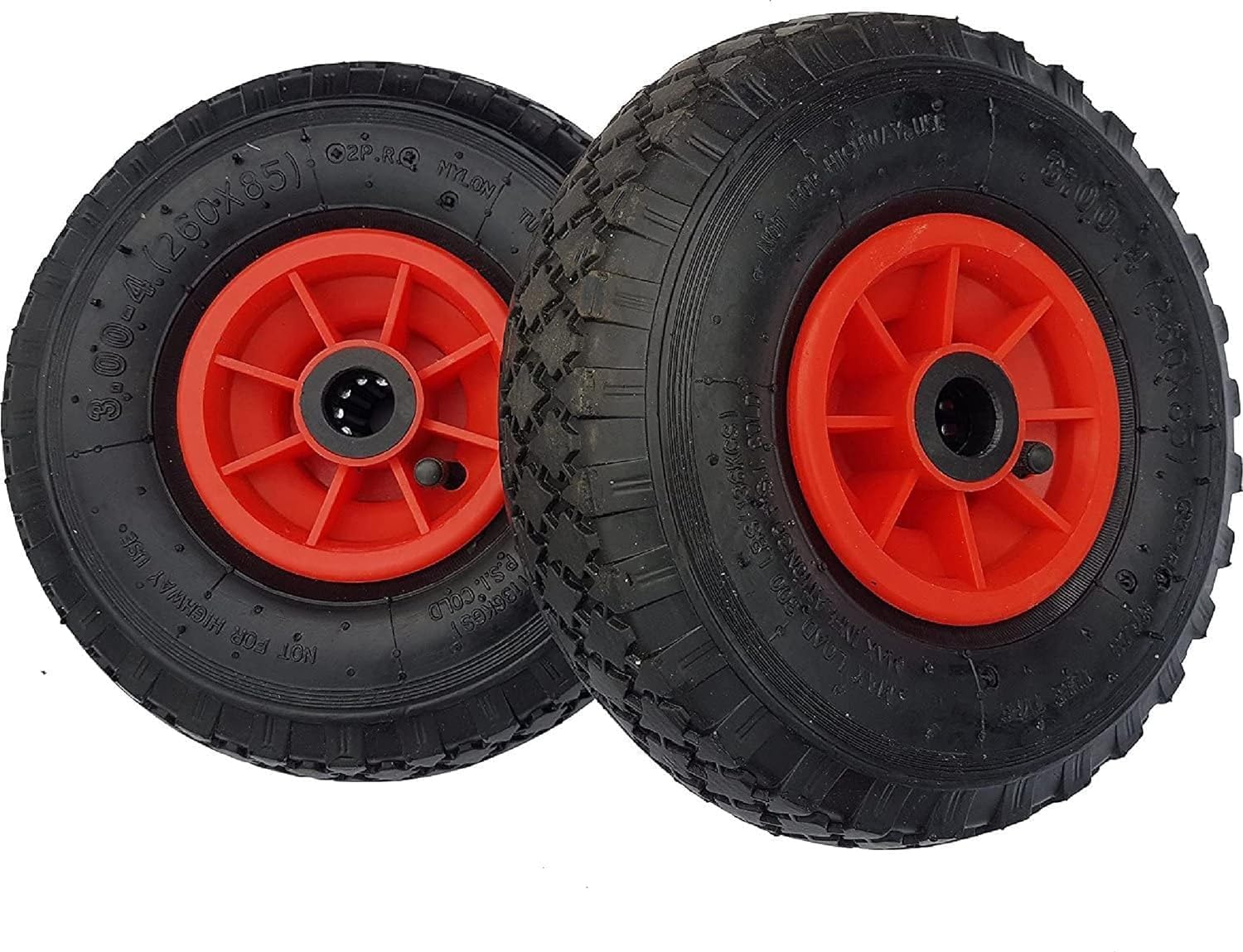 kippen 1637X Par de Ruedas neumáticas tamaño: 3.00-4 (260x85 mm.)