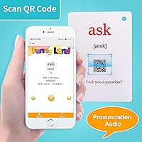 Vista 3 de Lilias Verbos/Adjetivos/Preposiciones Tarjetas Flash, Palabras en Inglés Tarjeta de Bolsillo para Niños Pequeños, Juguetes de Aprendizaje