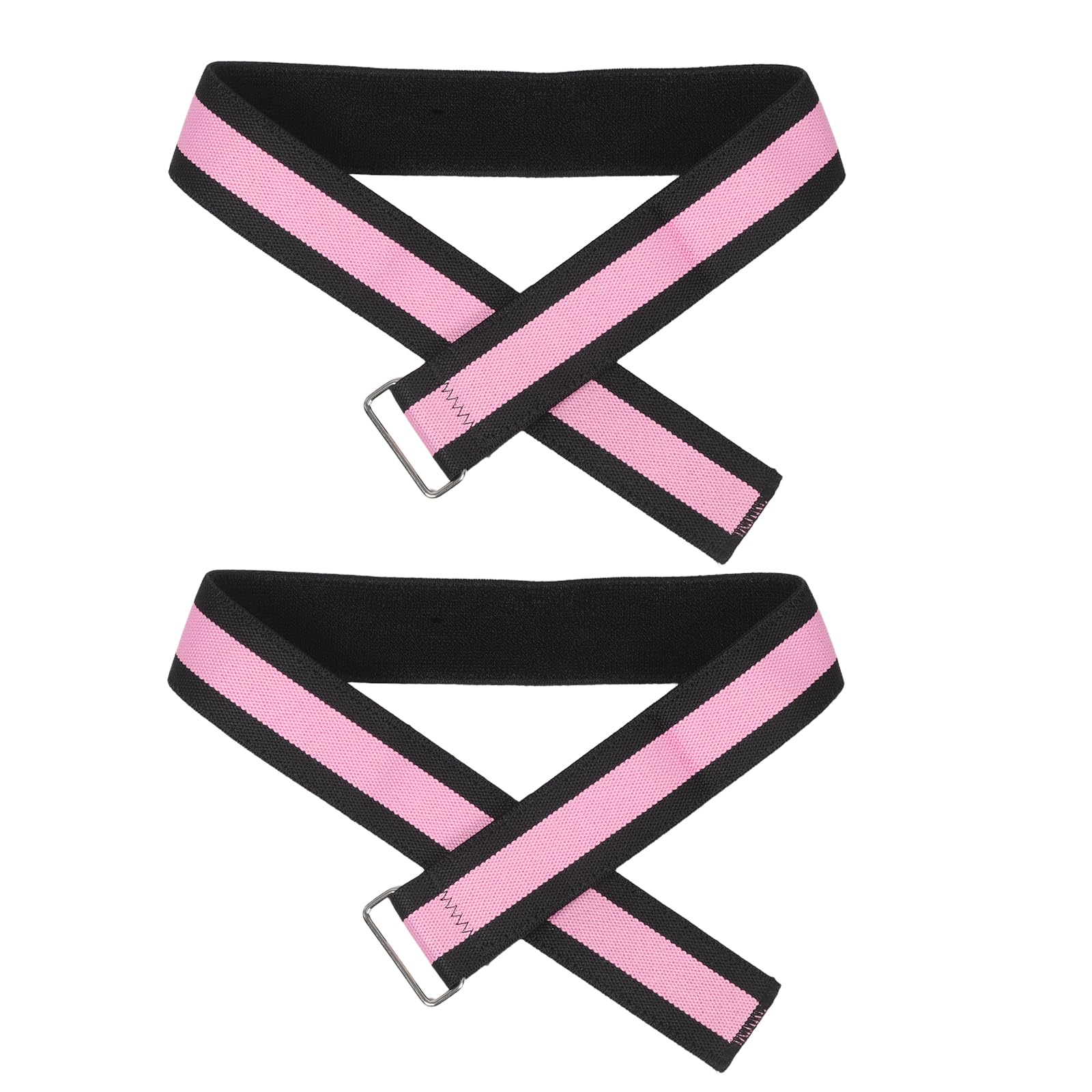 Fasce di Resistenza le Cosce Spesse 2 Pezzi Rosa Tecnologia Antiscivolo, Cinghie Elastiche per Esercizi di Pilates e Allenamento Glutei a Casa, Fitness Portatile per Donna