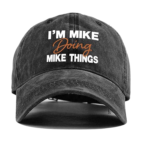 I'm Mike Doing Mike Things,Funny Baseball Caps,Truck Driver Hat,Funny Hats,Adjustable