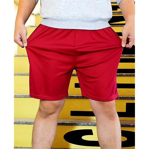 Shorts de basquete masculinos com cordão para academia, corrida, futebol ativo, cintura elástica e secagem rápida