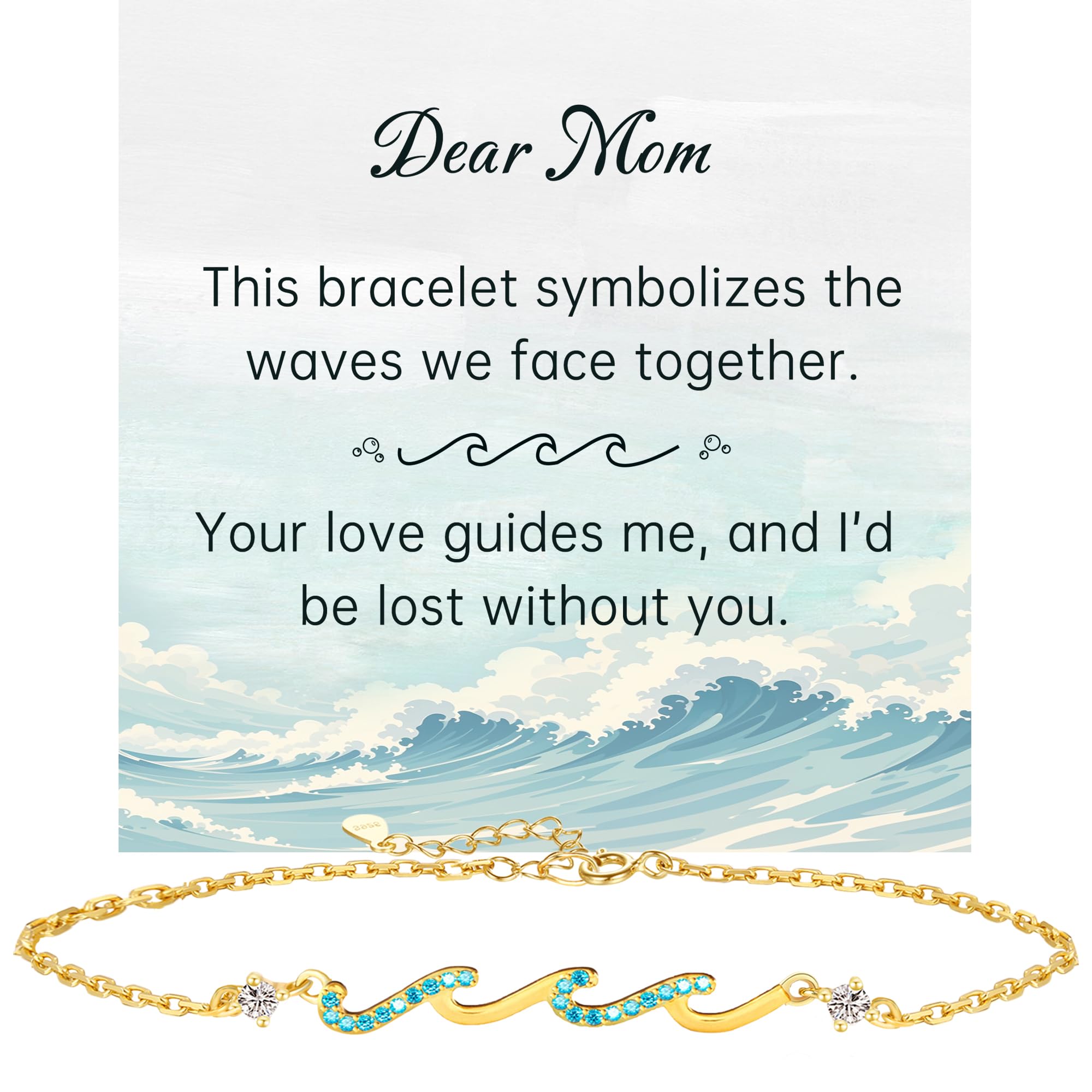 Glimmecho Mom Bracelets for Women - Christmas Gifts for Mom, Mom Gifts for Christmas, Presents for Mom, Mom Gifts from Daughters, Mother Christmas Gifts from Son, Birthday Gifts for Mom, Mothers Day