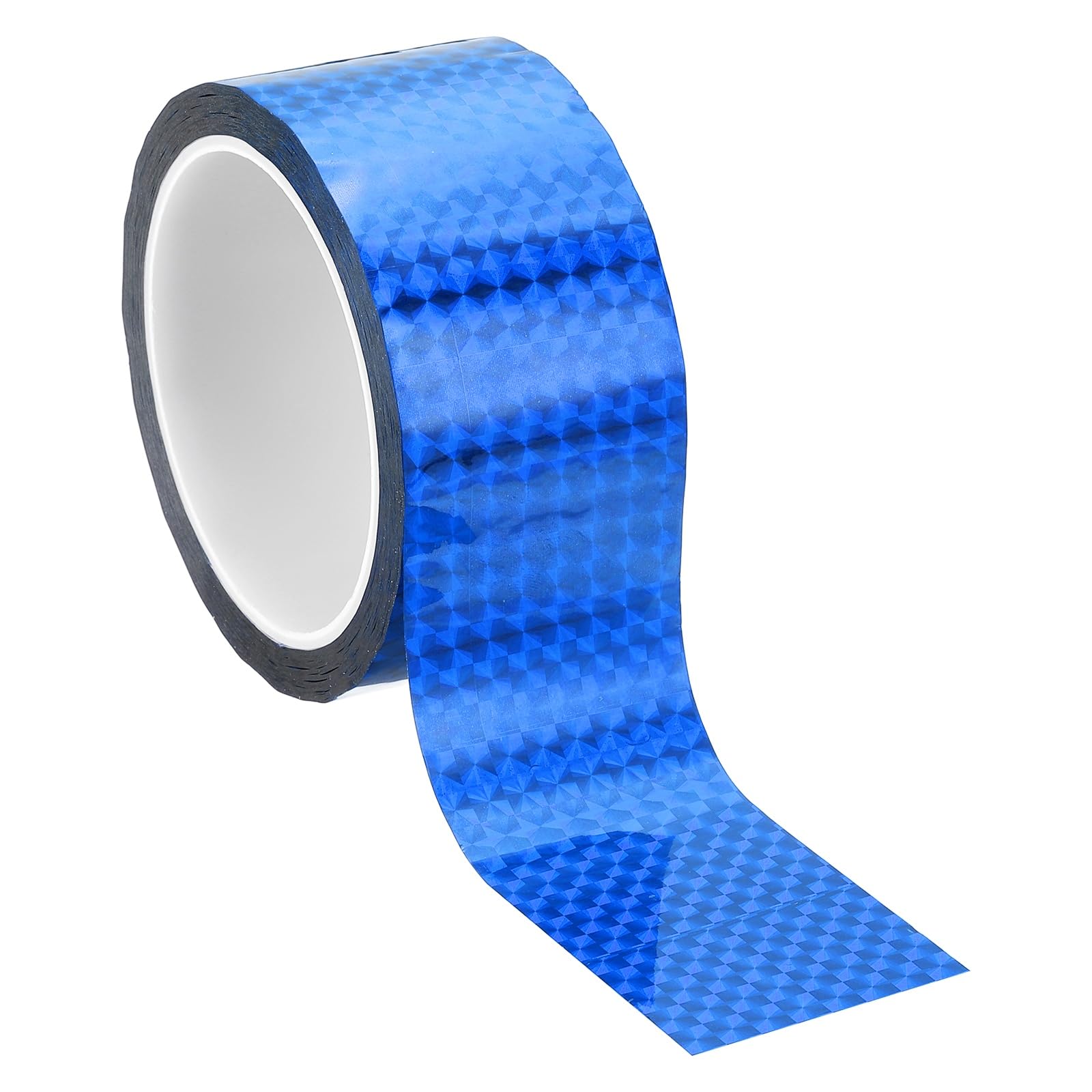 PATIKIL Metalized Polyester Film Tape 2 Inch x 55 Yards, Metallic Decor Tape Laser Blue Adhesive Mirror Tape for Detailing Accent Wall Graphic Arts