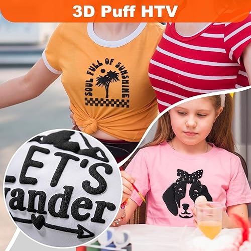 Miniatura 7 de WRAPXPERT Vinilo de transferencia de calor, color verde lima, vinilo para planchar en color verde lima, 10 x 5 pies, vinilo hinchado para camisetas,