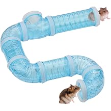 Hamster Tubes and Tunnels Kit Cage Extensions Transparent Connection External Pipe for Dwarf
