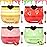 4 PCS Bee Lip Balm Lip Mask Honey Pot, Honey & Strawberry & Watermelon & Apple Lime Lip Sleeping Mask Propolis Moisturizing Lip Balm with Stick, Hydrating Prevention Dry & Cracked