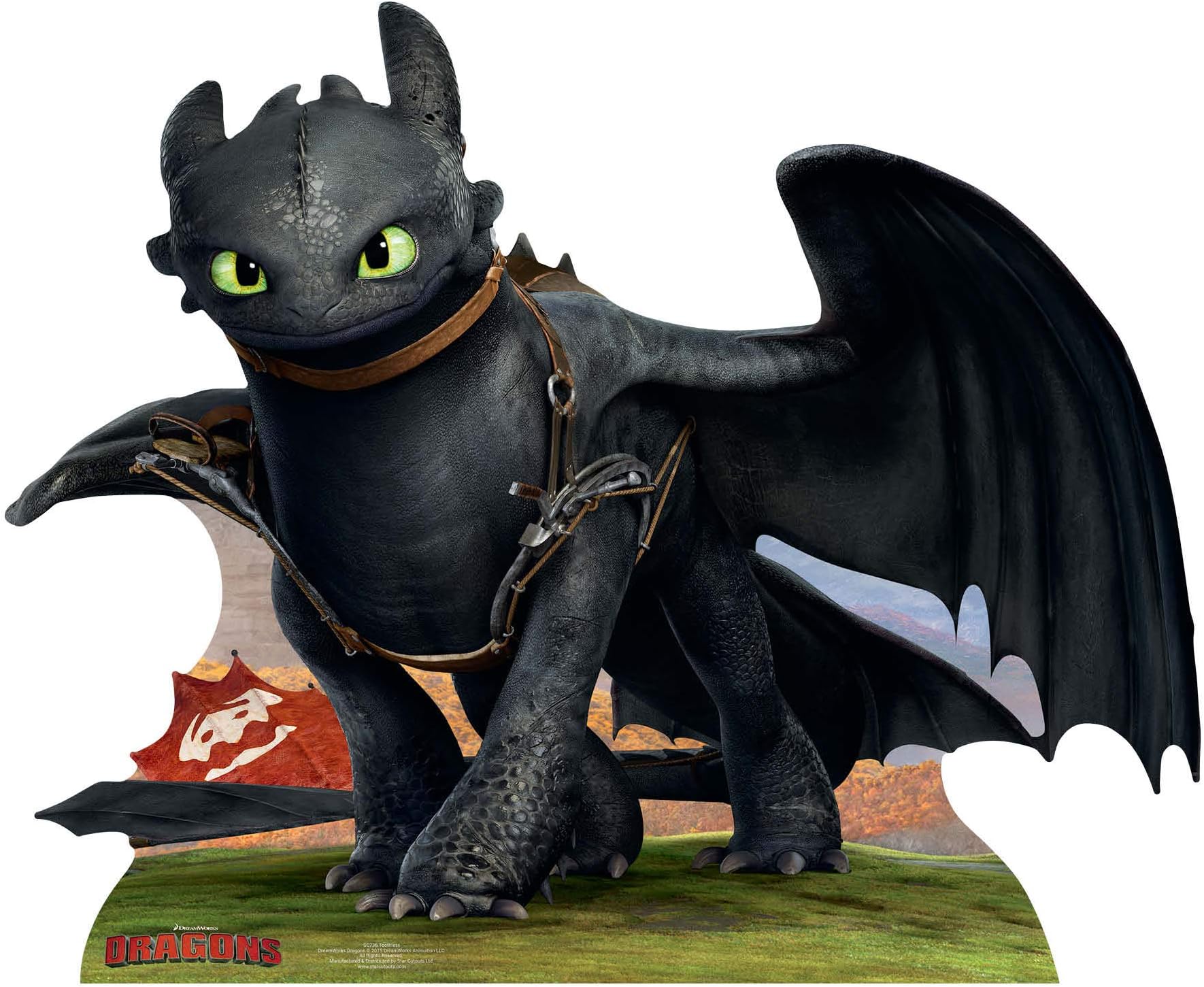 How To Train Your Dragon Life Size Cutout of Toothless the Dragon