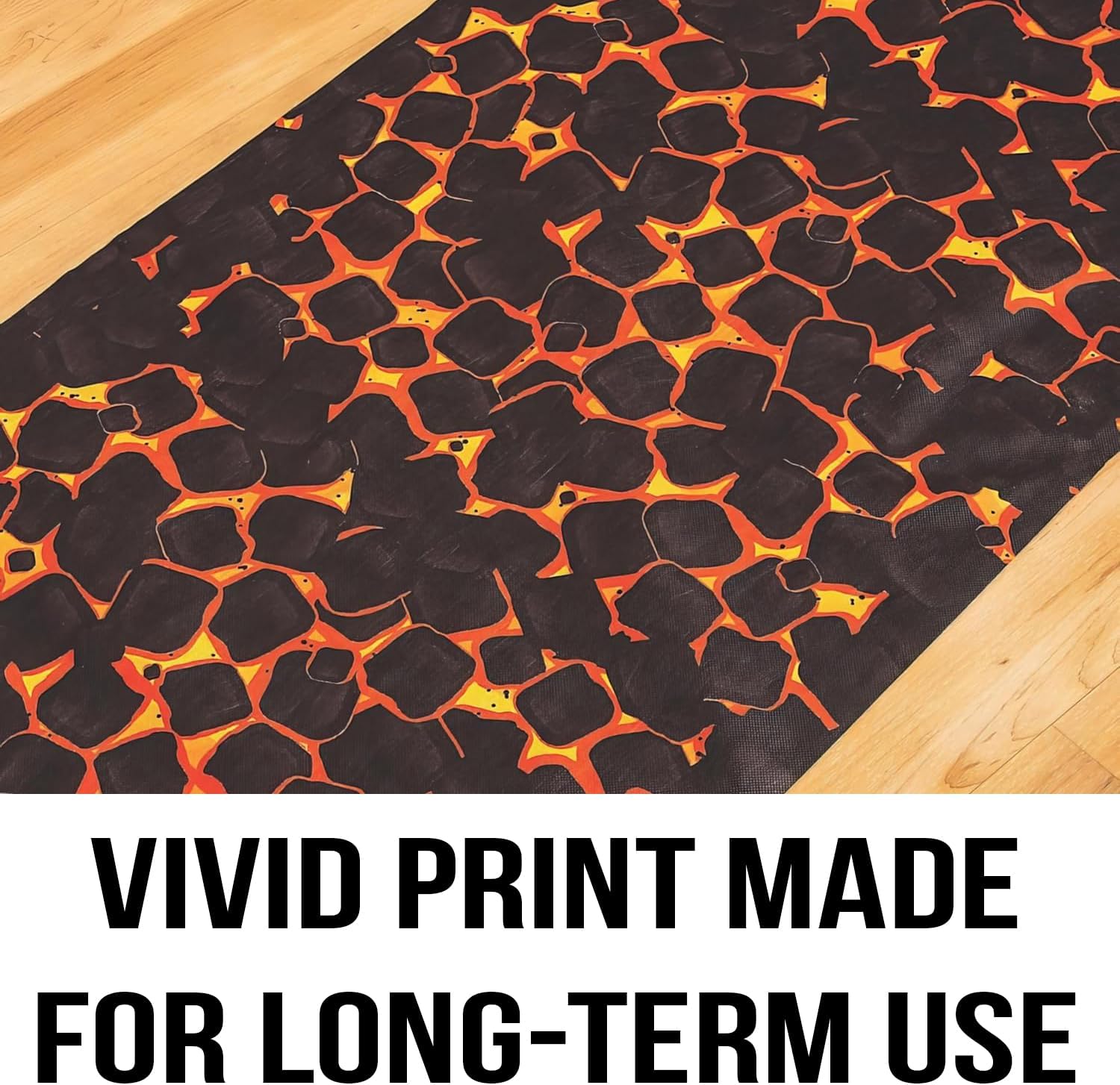 Hot Coals Fire Walk Aisle Runner - 10 feet Long - Party Decor