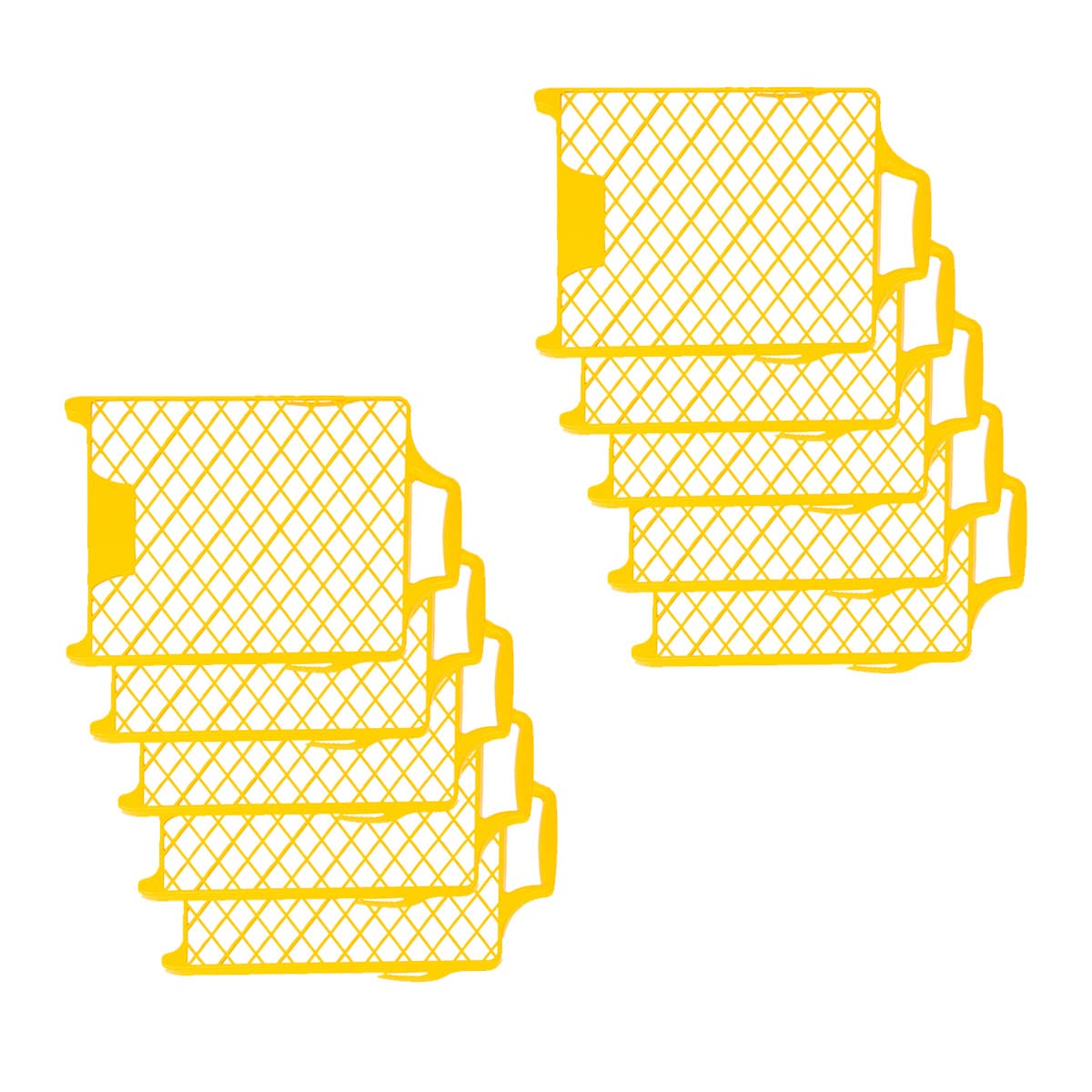 HARDY WORKING TOOLS Grille peinture pour rouleau, 10 Pièces grille plastique, Grilles de peinture, Longueur 40cm, Largeur 26cm, grille de peinture en plastique, plastique, A0145-493026