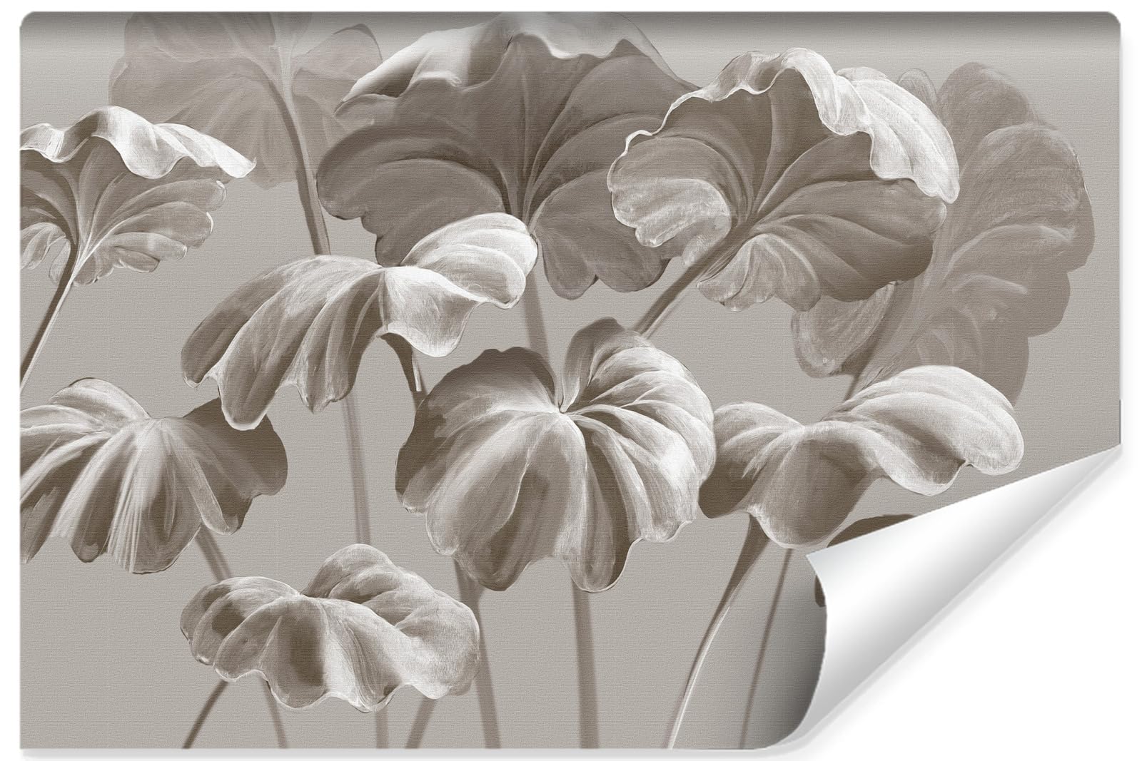 Muralo - Tapeta 3D z włókniny - fototapeta z efektem 3D - tapeta do salonu, sypialni, tapeta ścienna - fototapeta - duże, bujne liście - szer. 312 cm x wys. 219 cm