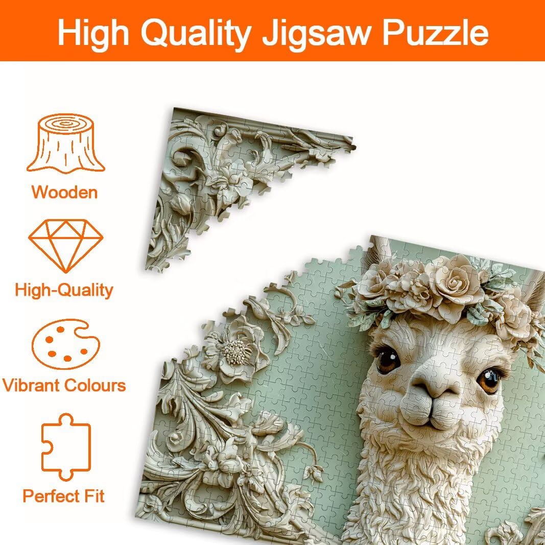 Puzzle 2000 Pezzi, Puzzle Alpaca, Misura: 100x71cm, Regalo Donna/Uomo -8691