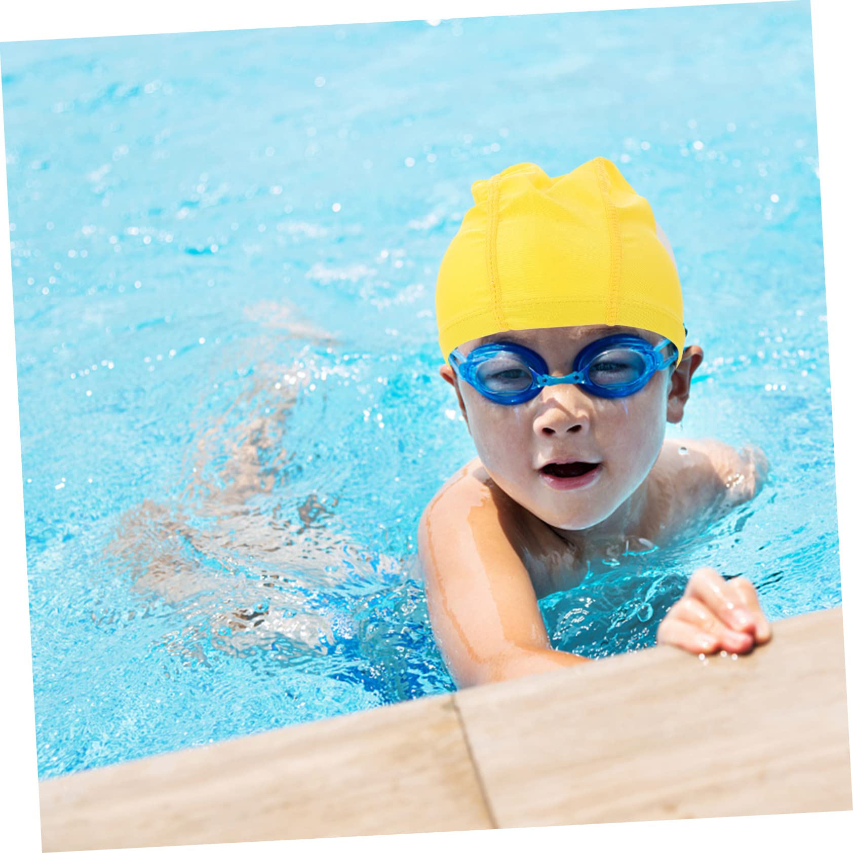 POPETPOP 50 Pièces Bonnet De Bain Bonnet De Bain Imperméable Bonnets De Unisexes Adulte Bonnets De pour Enfants Maillot De Couvre-Chef De Nager Nylon